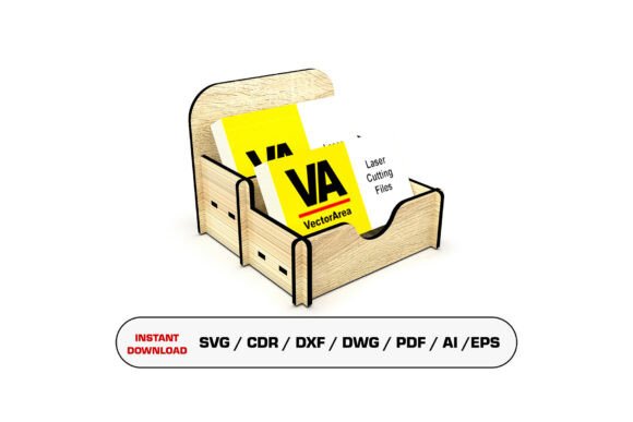 Business Card Holder Laser Cut File SVG Template