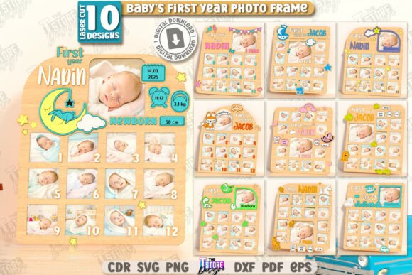 Capture Milestones with the Baby's First Year Photo Frame Bundle