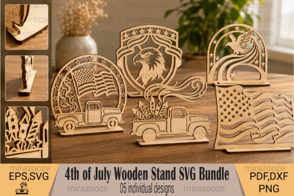 Create Festive 4th of July Wooden Décor with SVG Designs