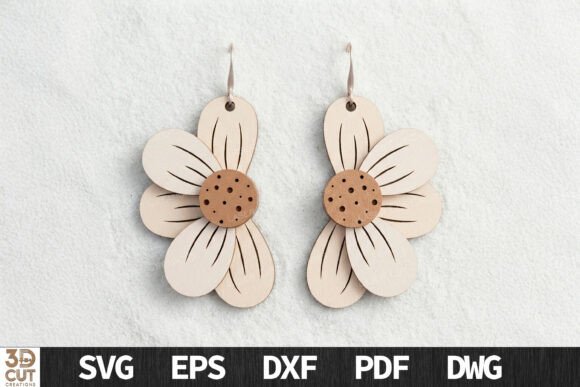 Create Stunning Layered Floral Earrings for Laser Cutting