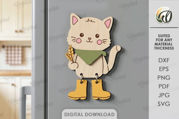 Farm Animal Magnet Laser Cut: A Versatile Design Asset
