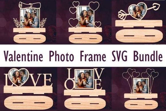Laser Cut Valentine Photo Frame Bundle