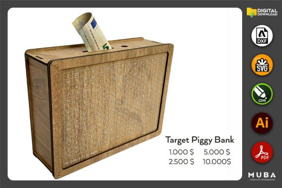 Target Piggy Banks | Money Box SVG