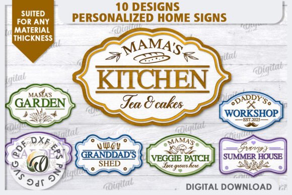Wooden Home Signs Laser Cut Bundle