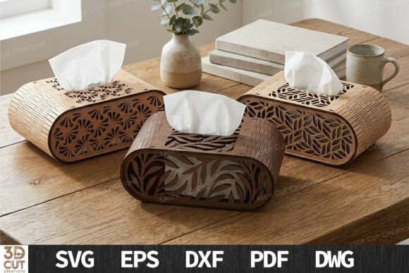 Wooden Tissue Box SVG Bundle